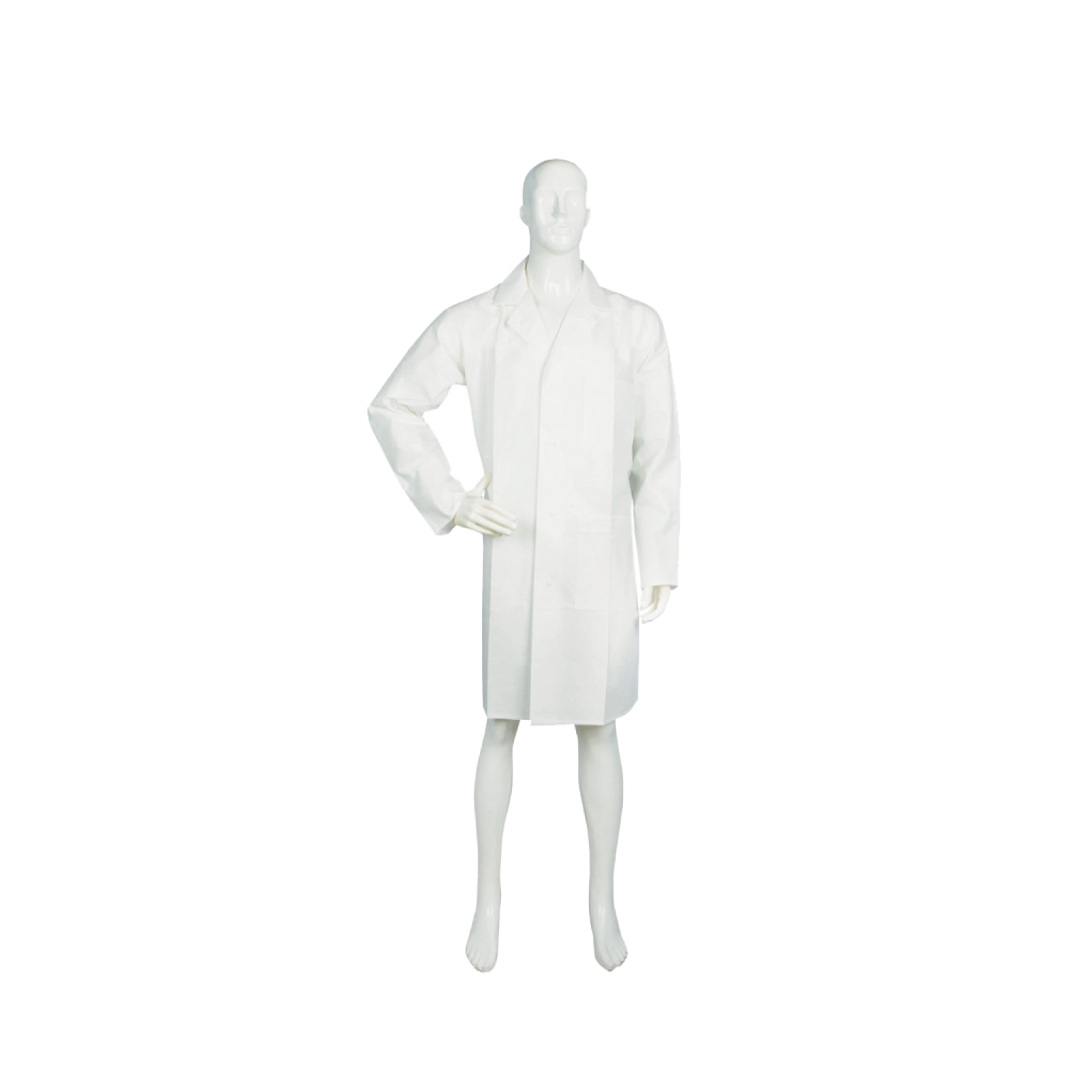 SMS实验服 白色款产品展示