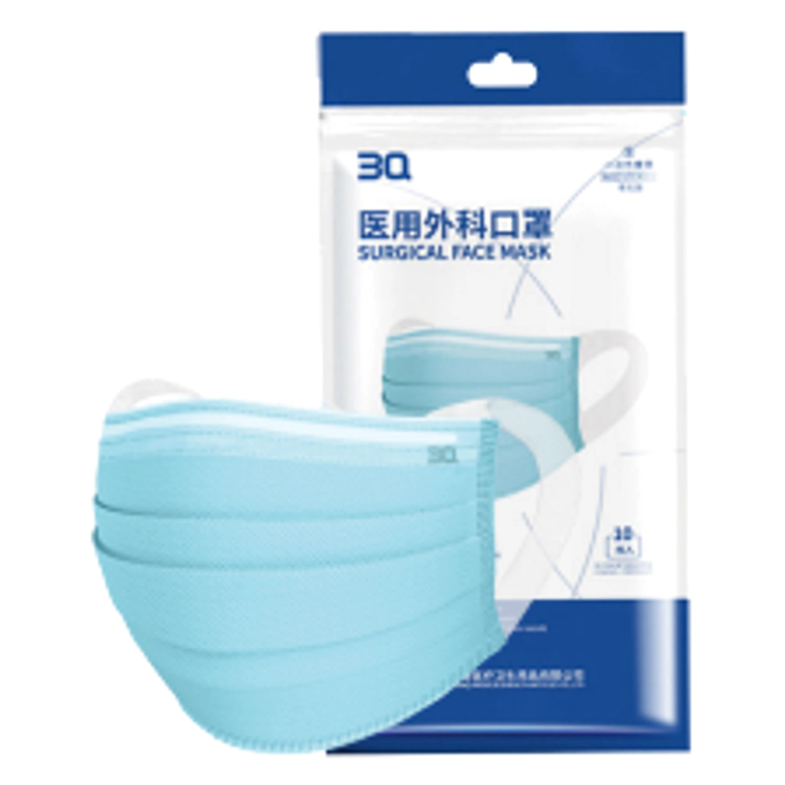 医用外科口罩 外弹力耳带（非无菌）产品展示